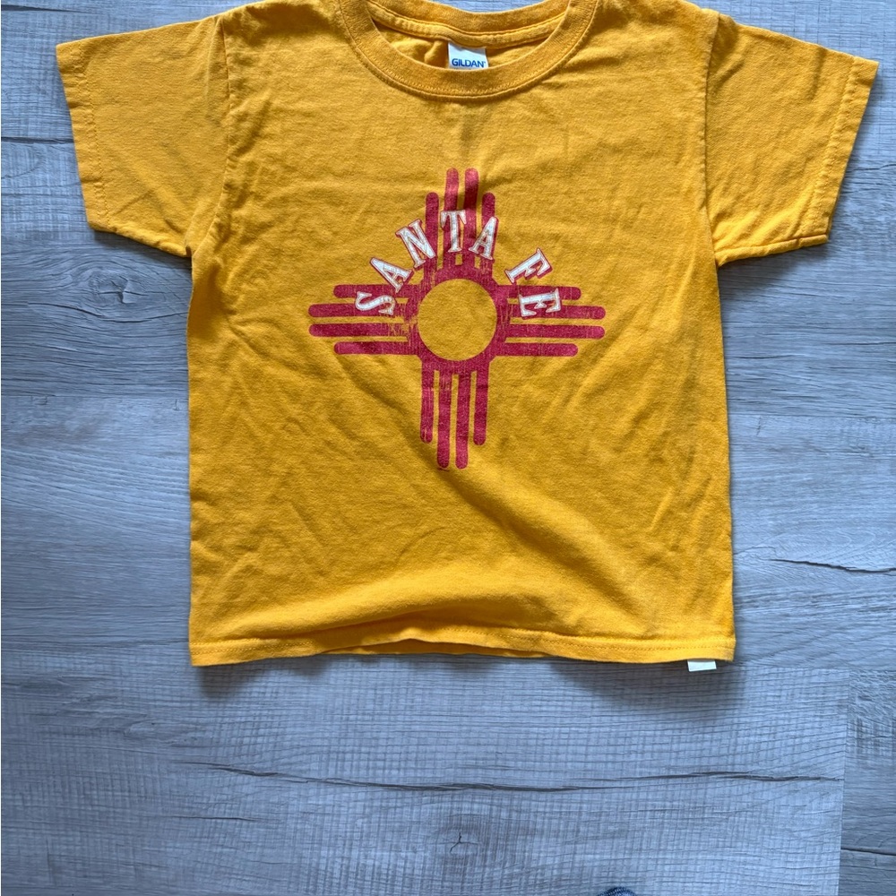 Gildan Kids Santa Fe Graphic Tee - Mustard Yellow
